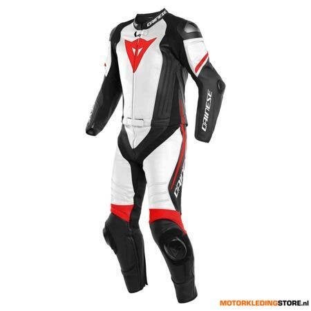 Dainese Laguna Seca 4 2-delig motorpak, Mat zwart-Wit-Rood, Ophalen of Verzenden, Nieuw met kaartje