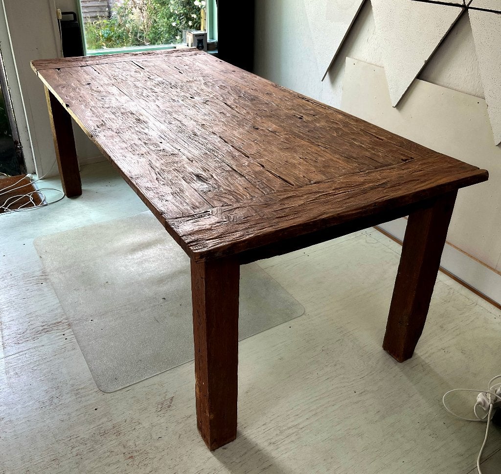 Rustieke Tafel, Ophalen, Gebruikt, 200 cm of meer, 50 tot 100 cm