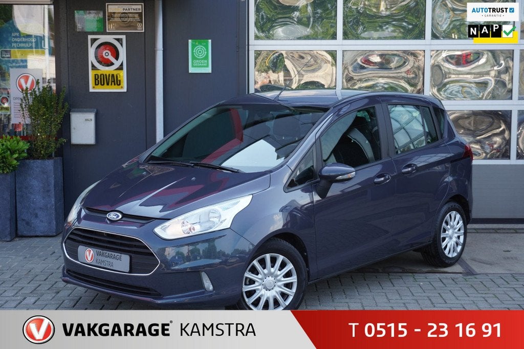 Ford B-Max 1.0 EcoBoost Style NAP Airco/Cruise/Trekhaak, Auto's, Ford, Voorwielaandrijving, Euro 5, Gebruikt, 750 kg