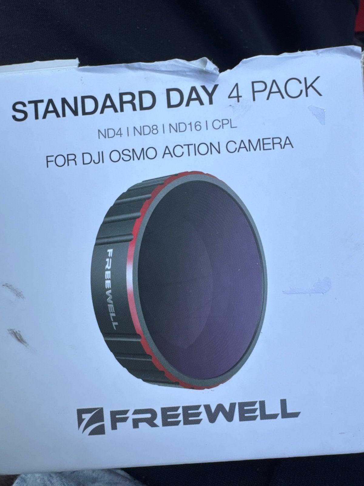 Freewell Standard Day 4-pack filters voor DJI Osmo Action, Overige merken, Inclusief opbergcase, Zo goed als nieuw, Filterset