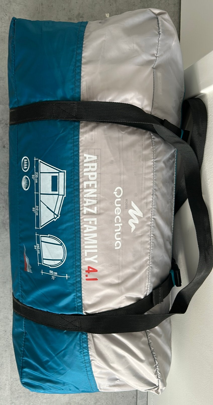 Quechua arpenaz family 4.1 tent, Caravans en Kamperen, Tenten, Ophalen, Gebruikt, Tot en met 4