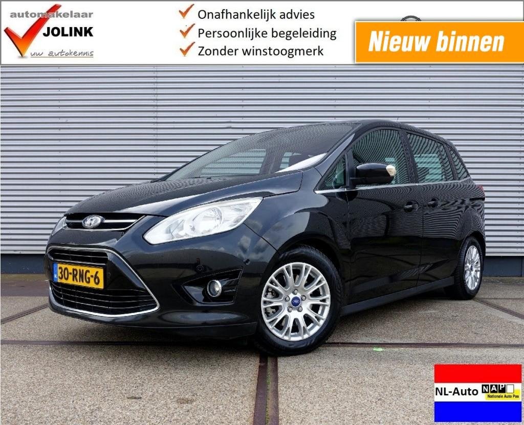 Ford GRAND C-MAX 1.6 SCTi Titanium 7-prs I NL-Auto I 100% de, Auto's, Ford, Gebruikt, 4 cilinders, 150 pk, 7 stoelen