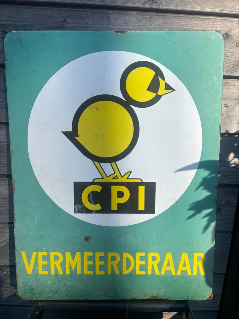 Oud reclame bord - emaille, Verzamelen, Ophalen, Zo goed als nieuw, Reclamebord