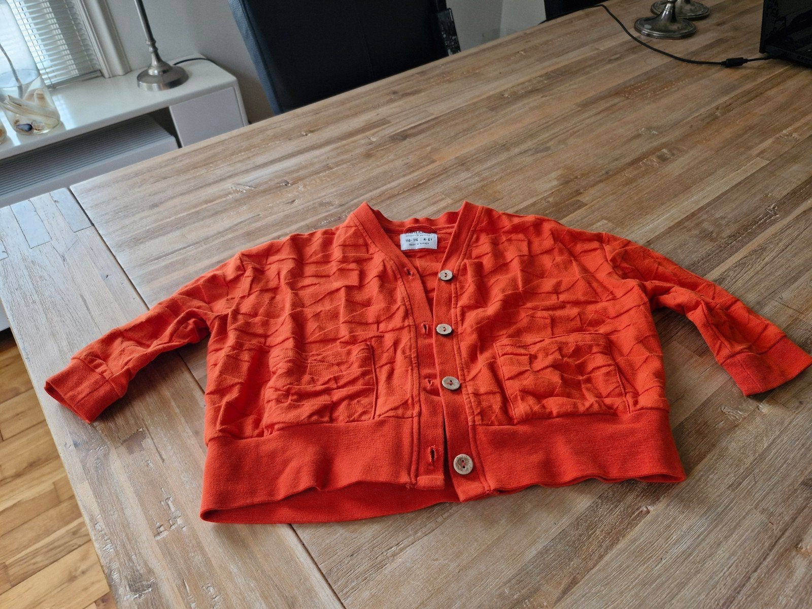 Carlijnq Vestje Oranje Maat 110-116 (4-6Y), Meisje, Trui of Vest, Ophalen of Verzenden, Zo goed als nieuw