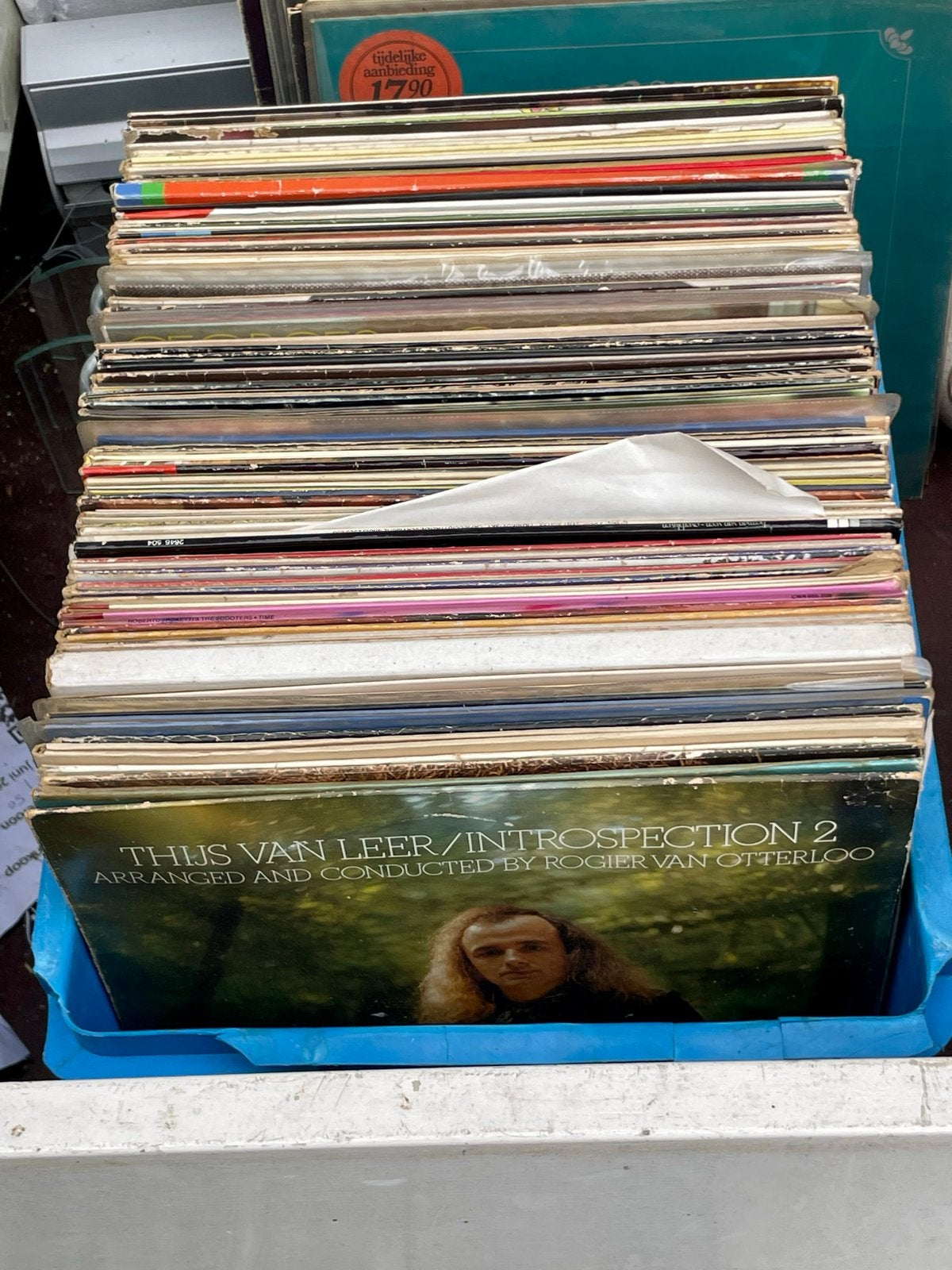 Plastic krat vol Langspeelplaten - Diverse genres, Cd's en Dvd's, Ophalen, Gebruikt, 12 inch, LP