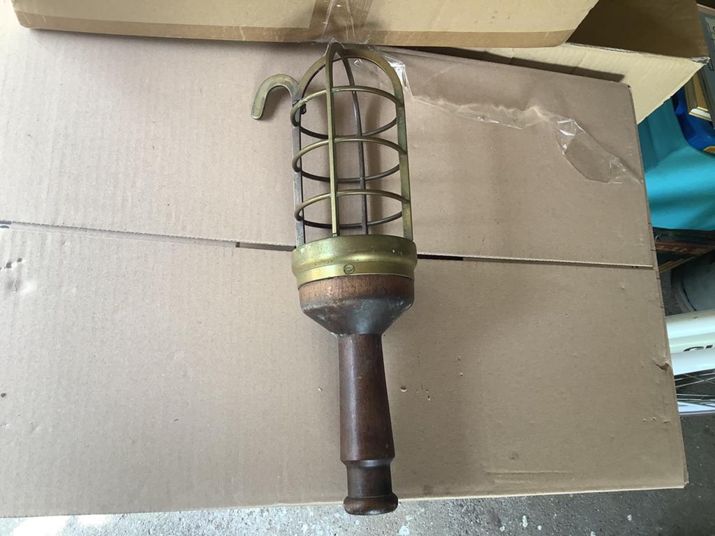 Vintage Industriële Looplamp - Industria Rotterdam Stijl, Antiek en Kunst, Ophalen of Verzenden