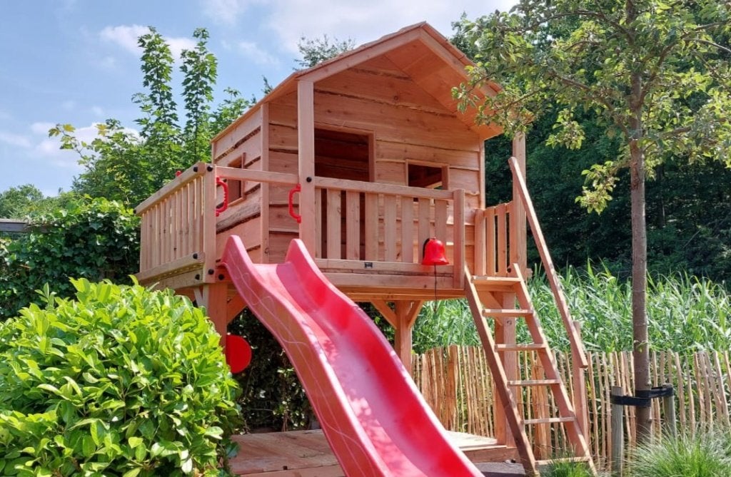 BOOMHUT PALEIS speeltoren speeltoestel klimtoren speelhuis, Ophalen, Nieuw, Schommel, Aanbouwonderdeel