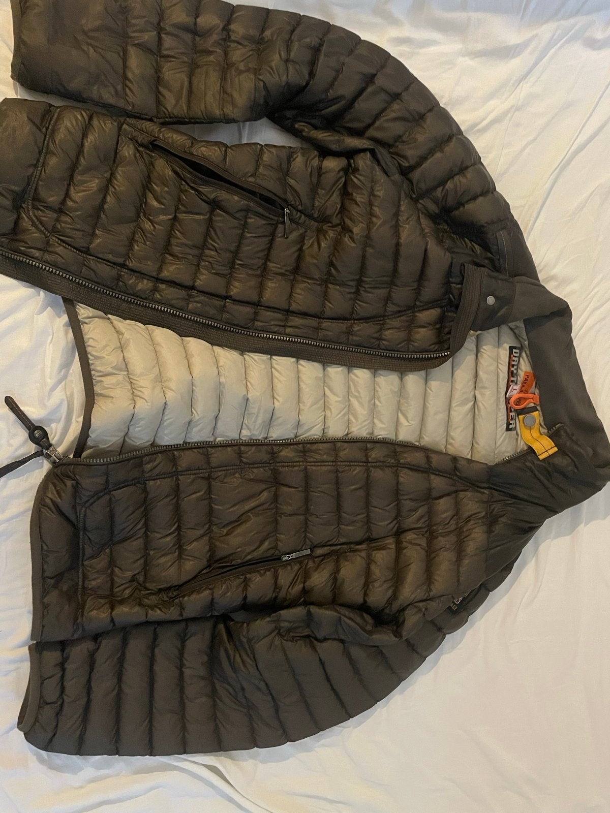 Parajumpers Daytripper Donsjas Maat L, Kleding | Heren, Jassen | Winter, Ophalen of Verzenden, Gedragen, Maat 52/54 (L), Bruin