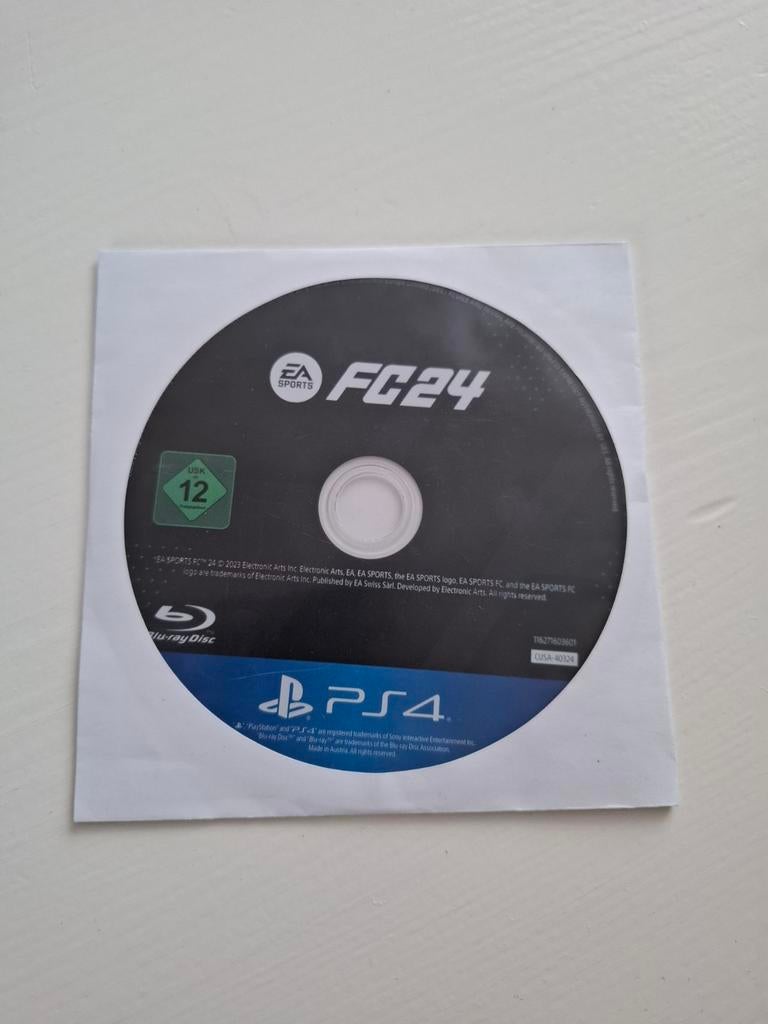 FC 24 voor PS4 - In papieren hoesje, Spelcomputers en Games, Games | Sony PlayStation 4, Gebruikt, Ophalen of Verzenden, Eén computer