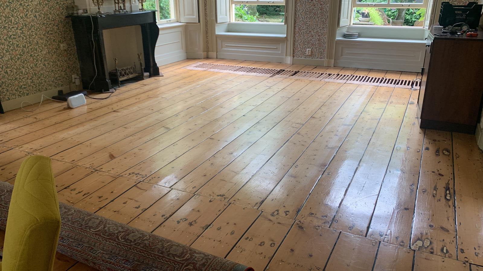 Vloeren oude Pastorie uit 1880, Huis en Inrichting, Stoffering | Vloerbedekking, Gebruikt, 75 m² of meer, Antiek massiek hout