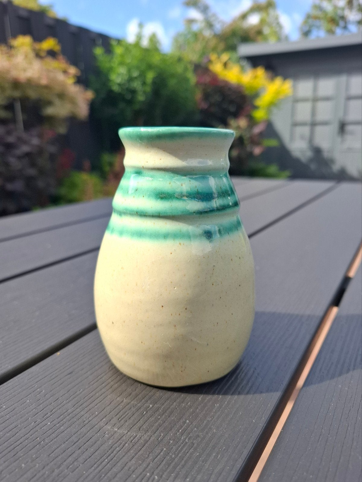 Zeldzaam mooi plateel de Zwing Noordwijk vaasje, Ophalen of Verzenden