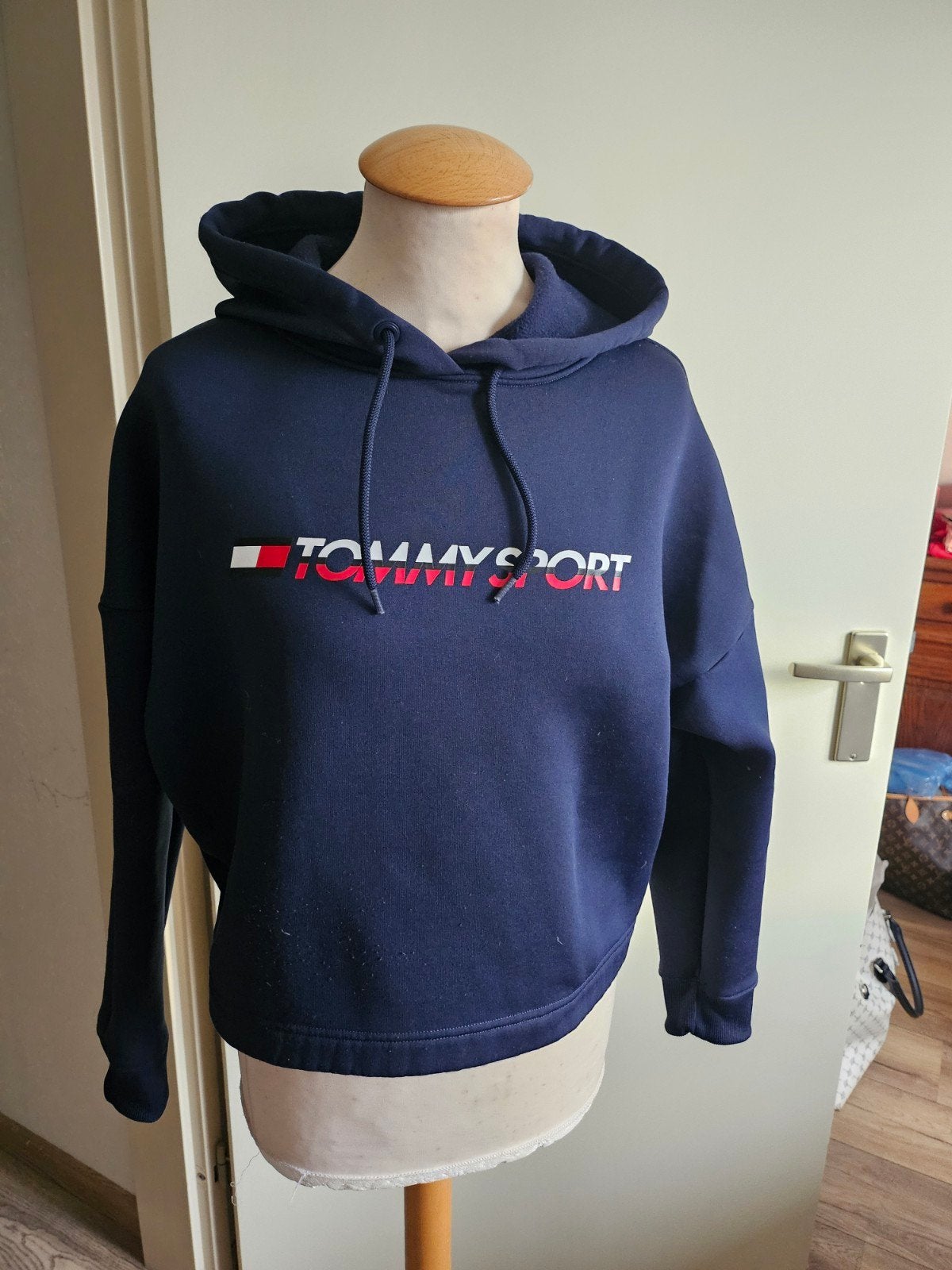Tommy Hilfiger Sport Sweatshirt - Donkerblauw, Kleding | Dames, Blauw, Ophalen of Verzenden, Zo goed als nieuw, Maat 36 (S)