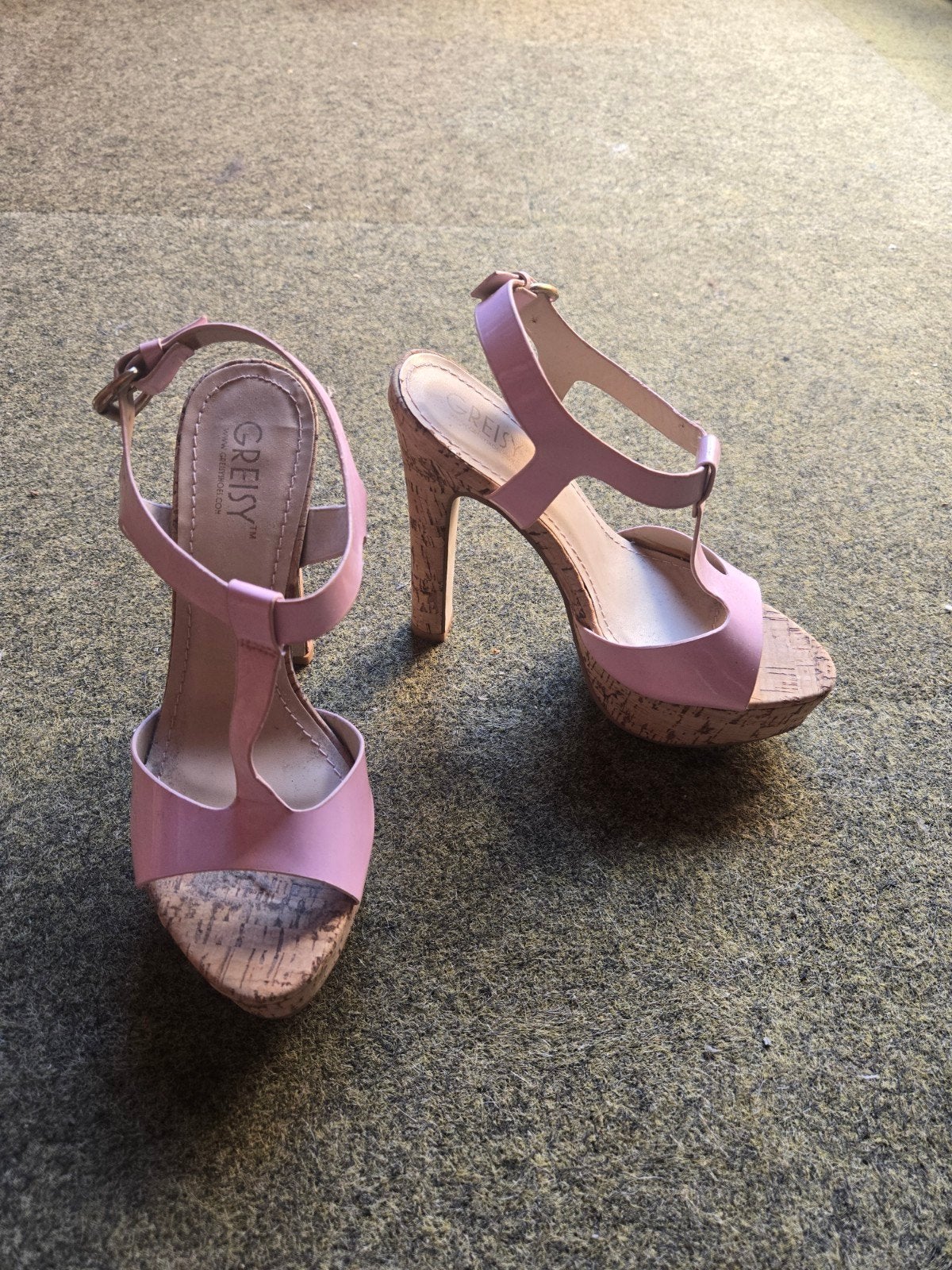 Nieuwe roze Greisy sandalen met kurk, maat 37, Ophalen of Verzenden