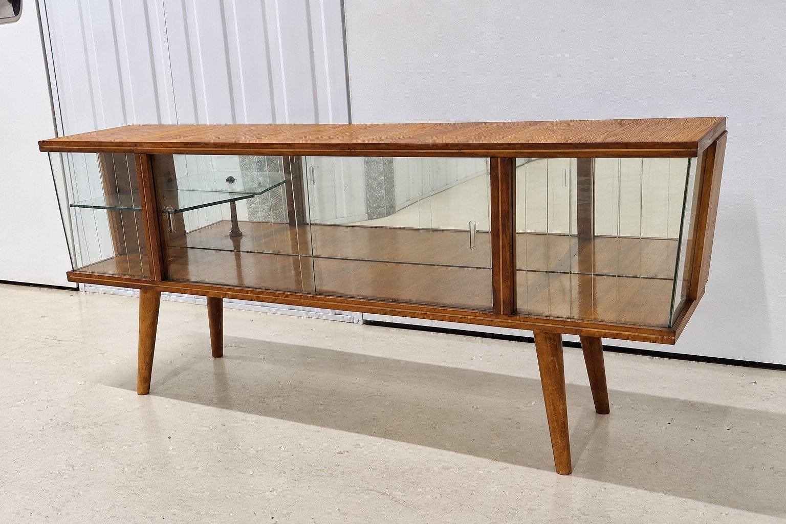 Vintage Vitrinekast  - Jaren 60/70, Ntp, 100 tot 150 cm, Ntp, Vintage, Jaren 60, Jaren 70