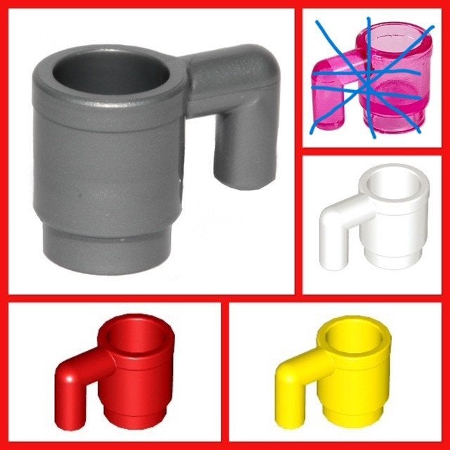 lego bekertjes, mok in 5 kleuren, Ophalen of Verzenden, Nieuw, Accessoire, Lego