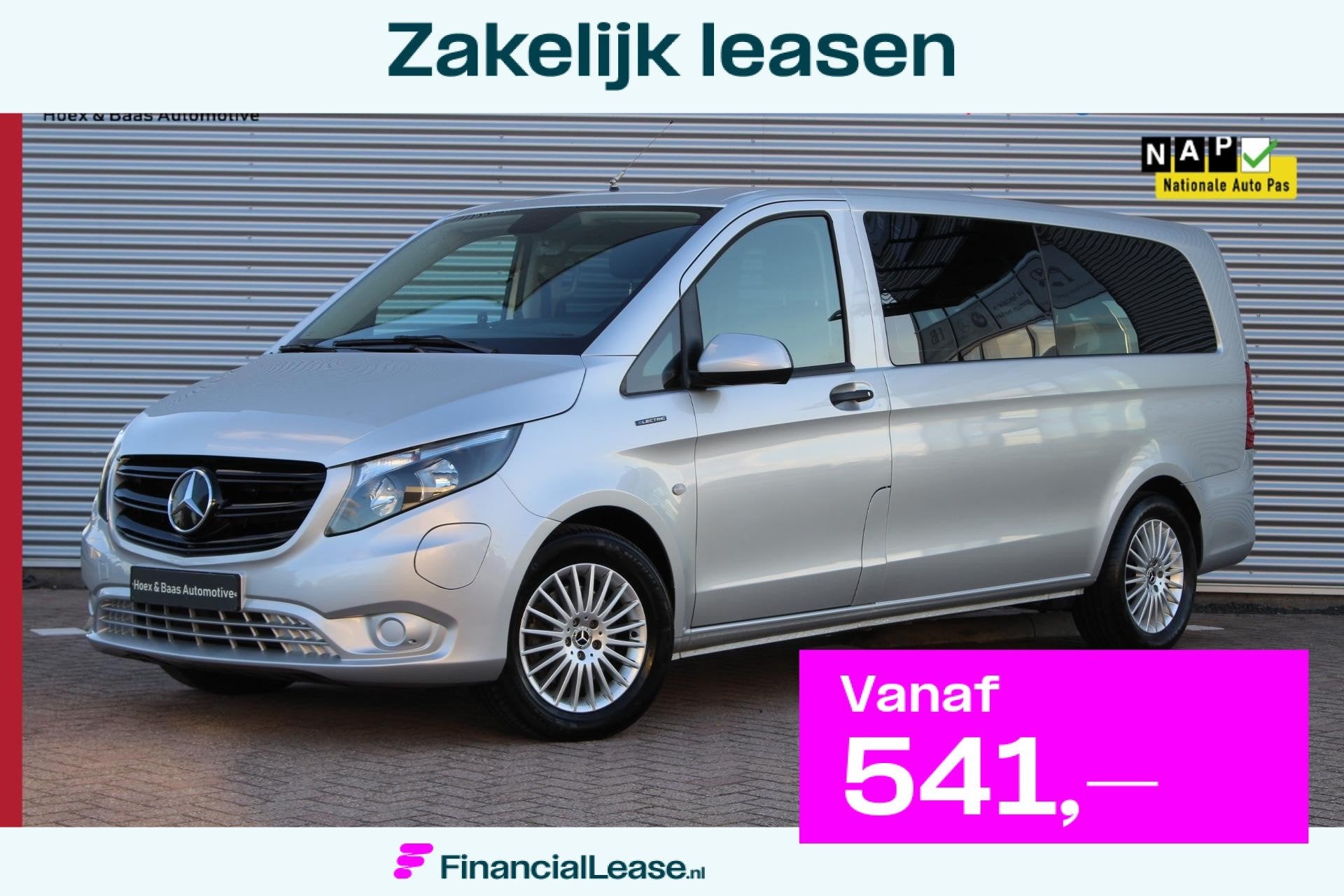 Mercedes eVito Tourer L3/90kwh/358km WLTP/7-zits/Cruise/AC, Automaat, Dealer onderhouden, Gebruikt, Overige carrosserieën