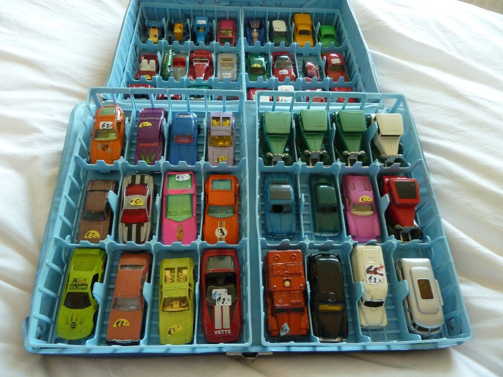 LESNEY - MATCHBOX - CORGI - SIKU - BEST BOX >> KOFFER: 48  x, Ophalen of Verzenden, Gebruikt, Auto