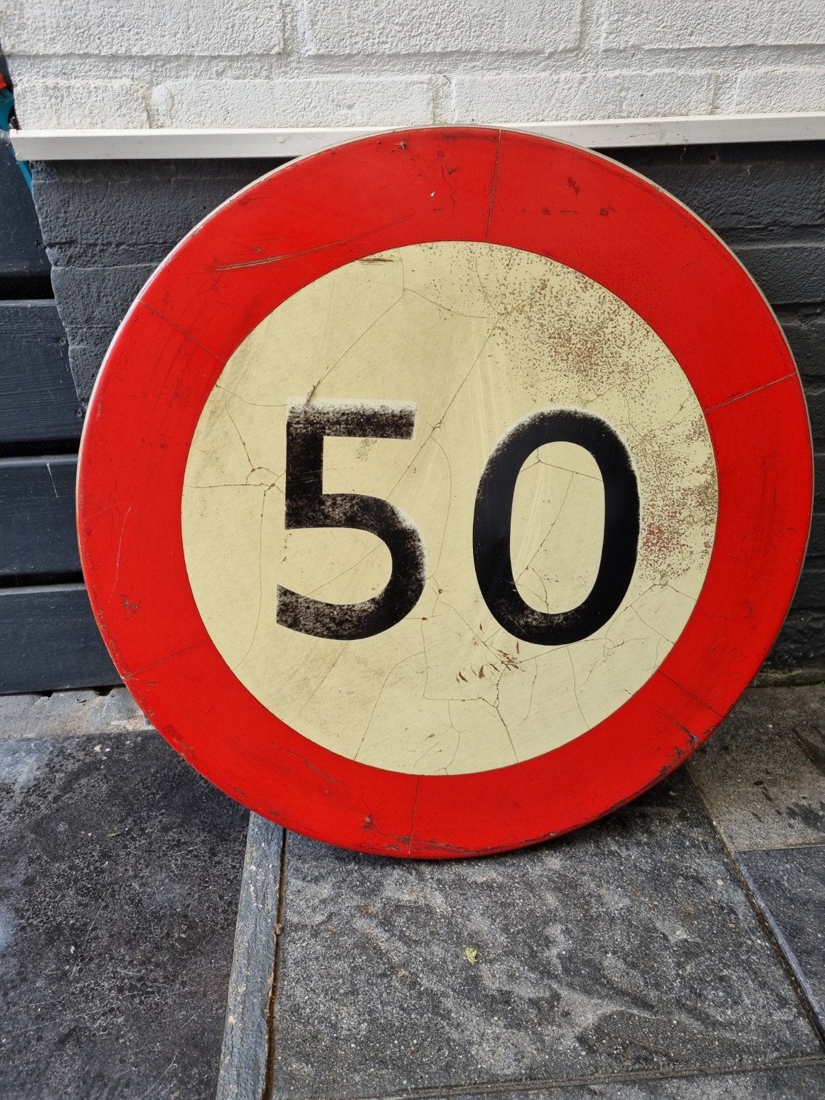 oud verkeersbord, Ophalen of Verzenden, Gebruikt