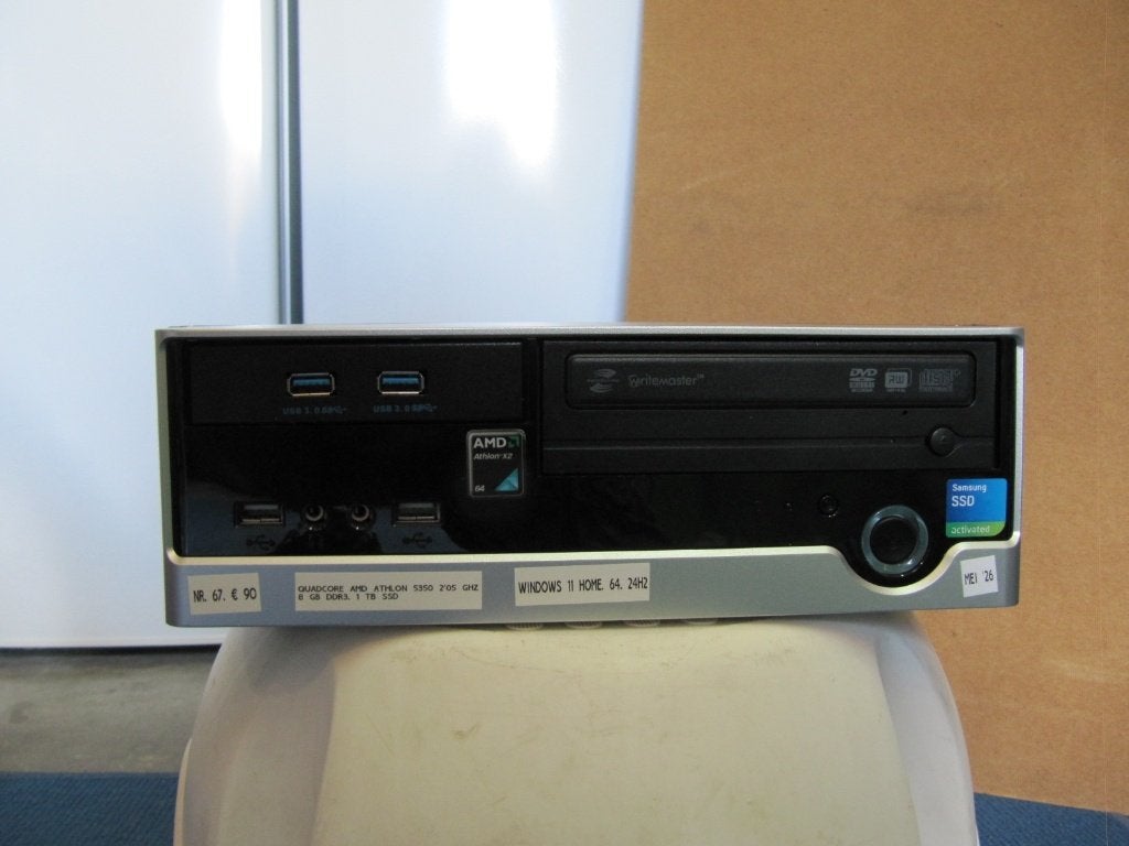 (Nr.67)Quadcore Amd Athlon.5350, 2’05 Ghz.8Gb,1 Tb SSD., Ophalen of Verzenden, Refurbished
