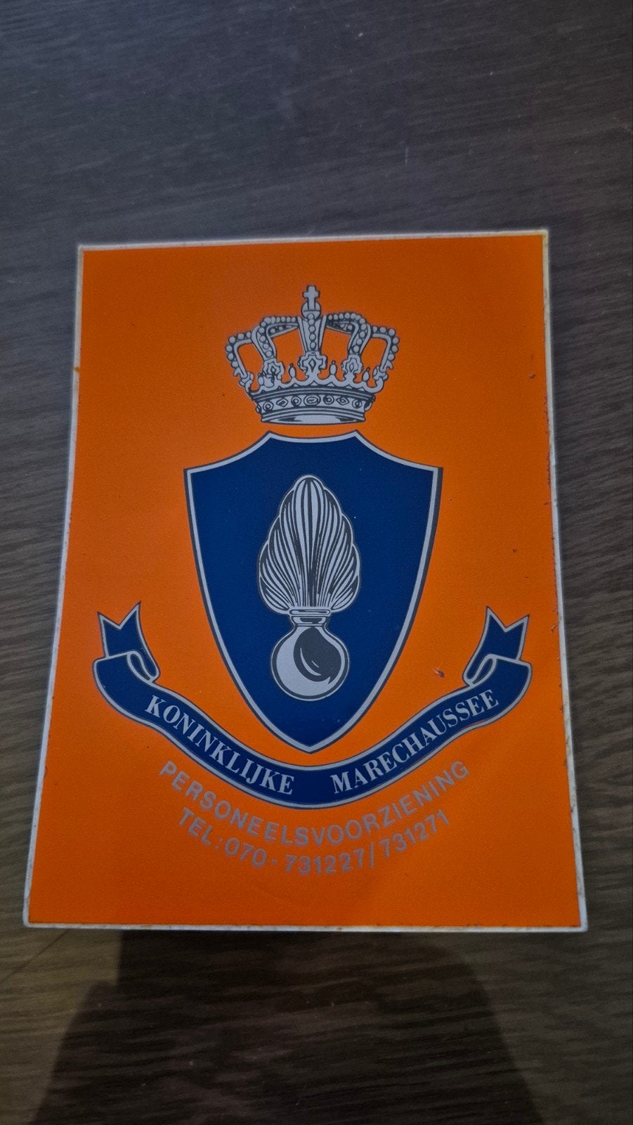 Sticker Koninklijke Marechaussee Personeelsvoorziening, Verzamelen, Ophalen of Verzenden, Nieuw, Overige typen