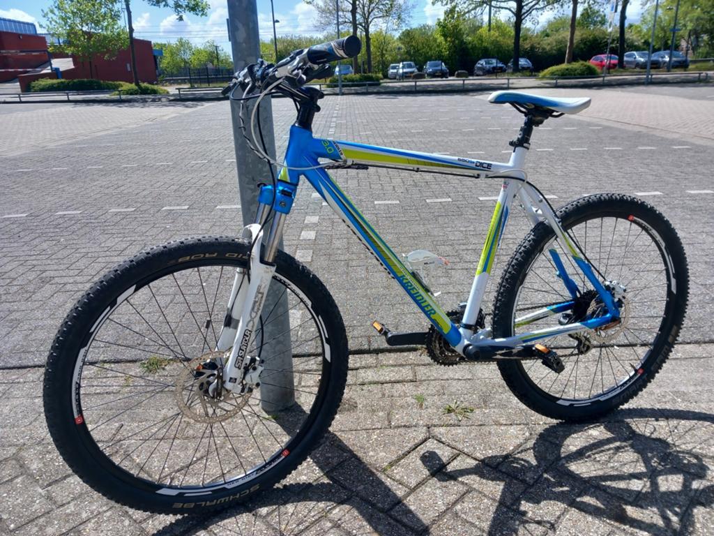 Goede 27.5 inch kreidler dice mountainbike., Gebruikt, Hardtail, Schijfrem, 53 tot 57 cm