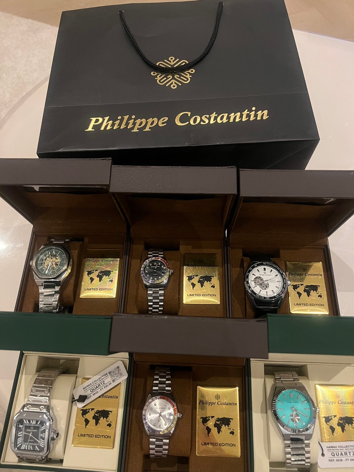 Philippe Costantin Collection Limited Edition Horloge, Staal, Polshorloge, Nieuw, Ophalen