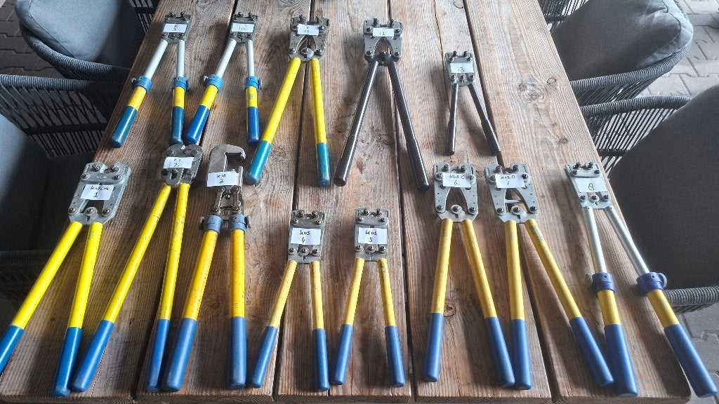 Div. Klauke en Haupa kabelschoenperstangen / Krimptangen, Auto diversen, Autogereedschap, ., Ophalen of Verzenden, Zo goed als nieuw