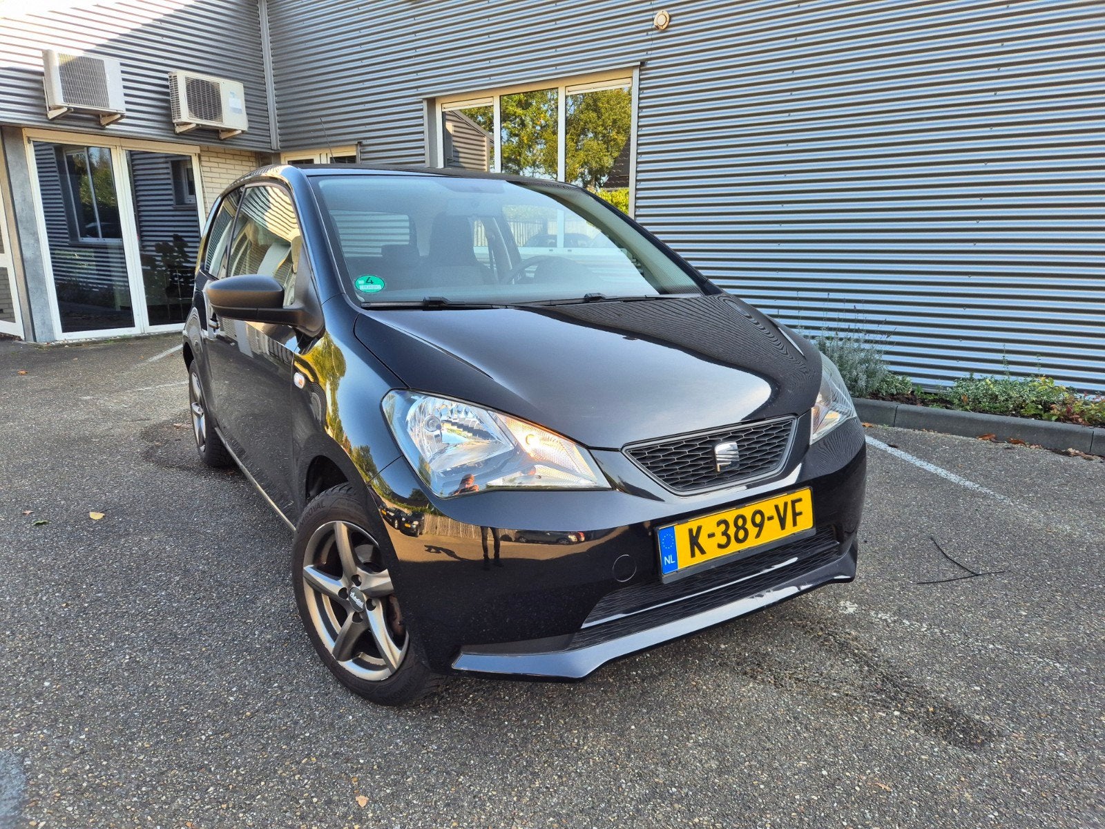 Seat Mii 1.0 Airco 2013 Zwart, Voorwielaandrijving, 4 stoelen, Mii, Zwart