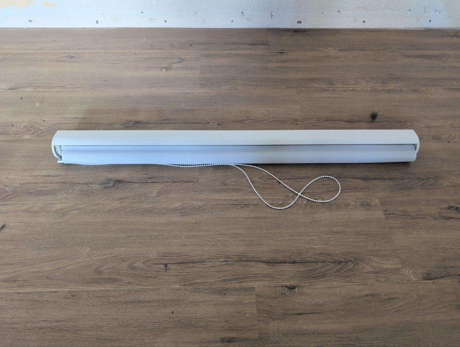 Duo rolgordijn wit/grijs - 109 cm breed, Ophalen of Verzenden, Zo goed als nieuw, Grijs, Duo rolgordijn