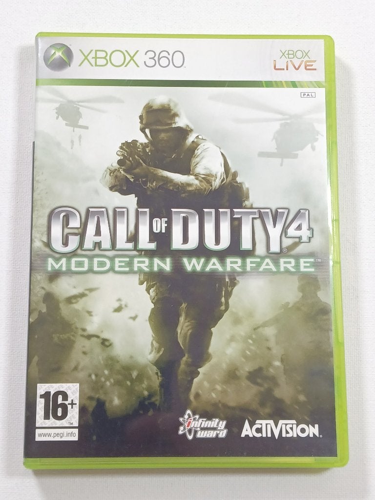 Call of Duty 4 Modern Warfare - XBOX 360 - PAL - CIB, Gebruikt, Vanaf 18 jaar, Shooter, Microsoft