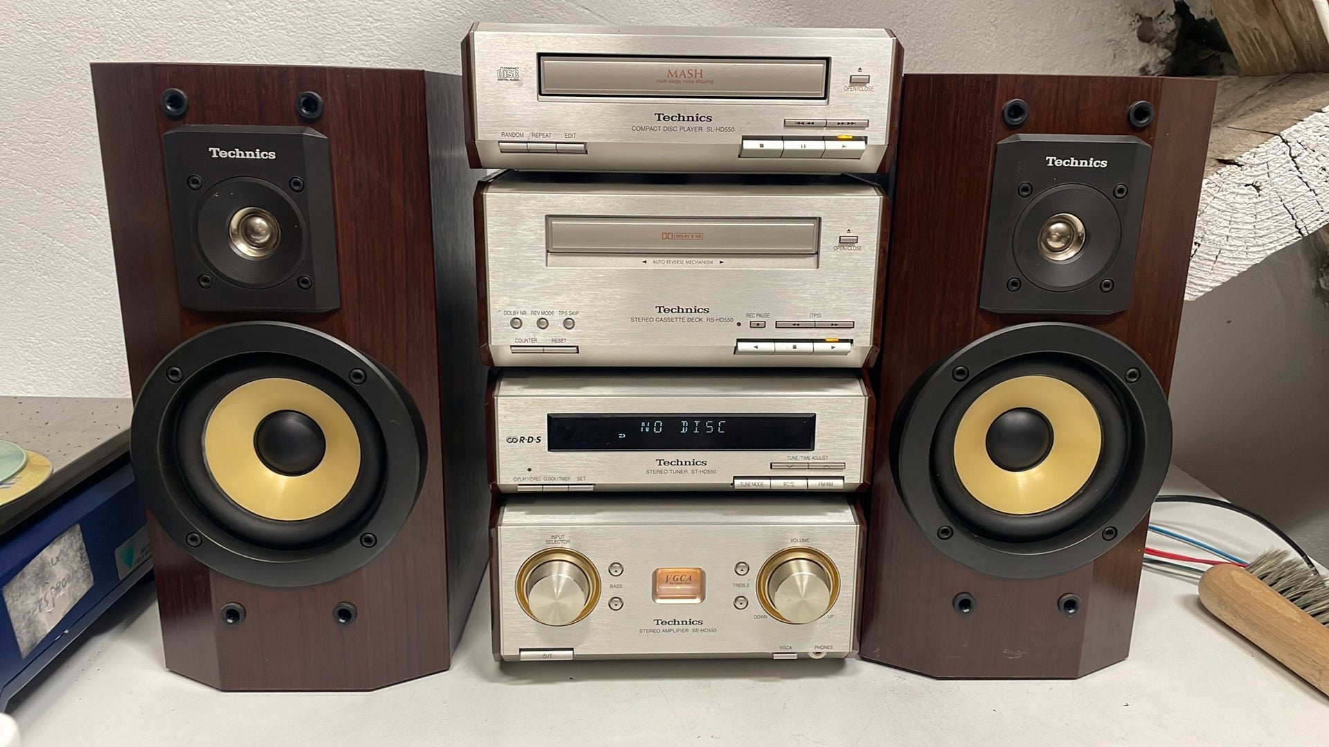 Technics Stereo Set met Speakers - HD550, Audio, Tv en Foto, Stereo-sets, Overige merken, Gebruikt, Cassettedeck, Losse componenten
