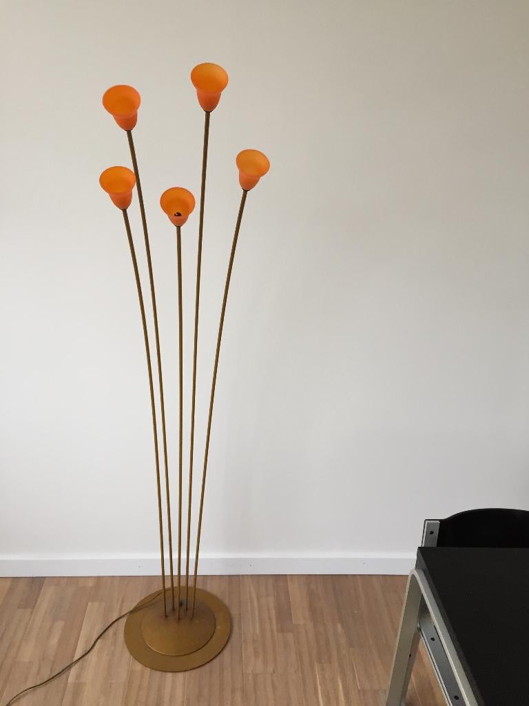 Nollet Ontwerp 5-spriet vuurpijl oranje Murano glas Deja Vu, Ophalen, Gebruikt, Deja Vu, Rob Nollet
