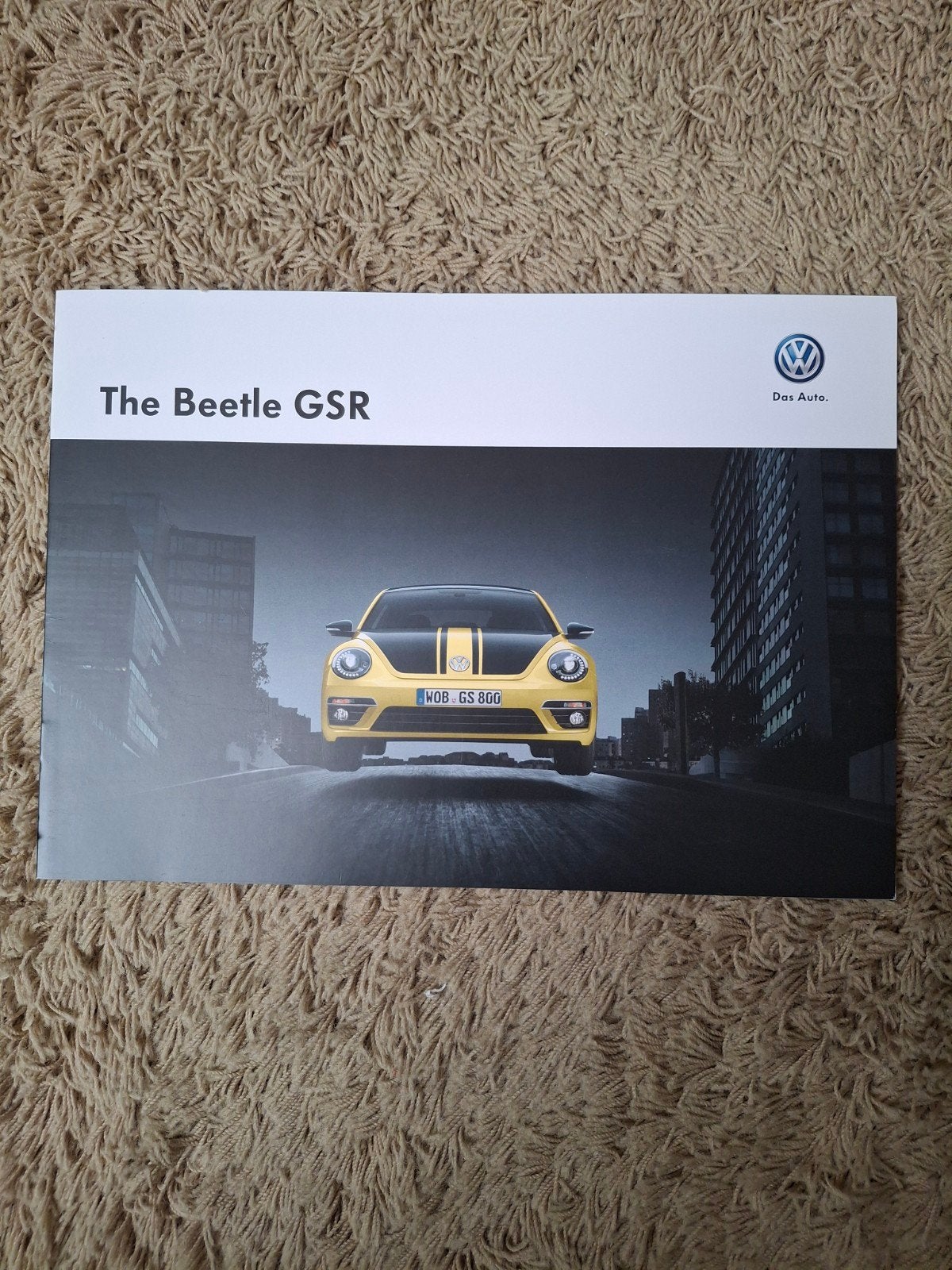 autofolder VW Beetle GSR, Verzenden, Zo goed als nieuw, Volkswagen