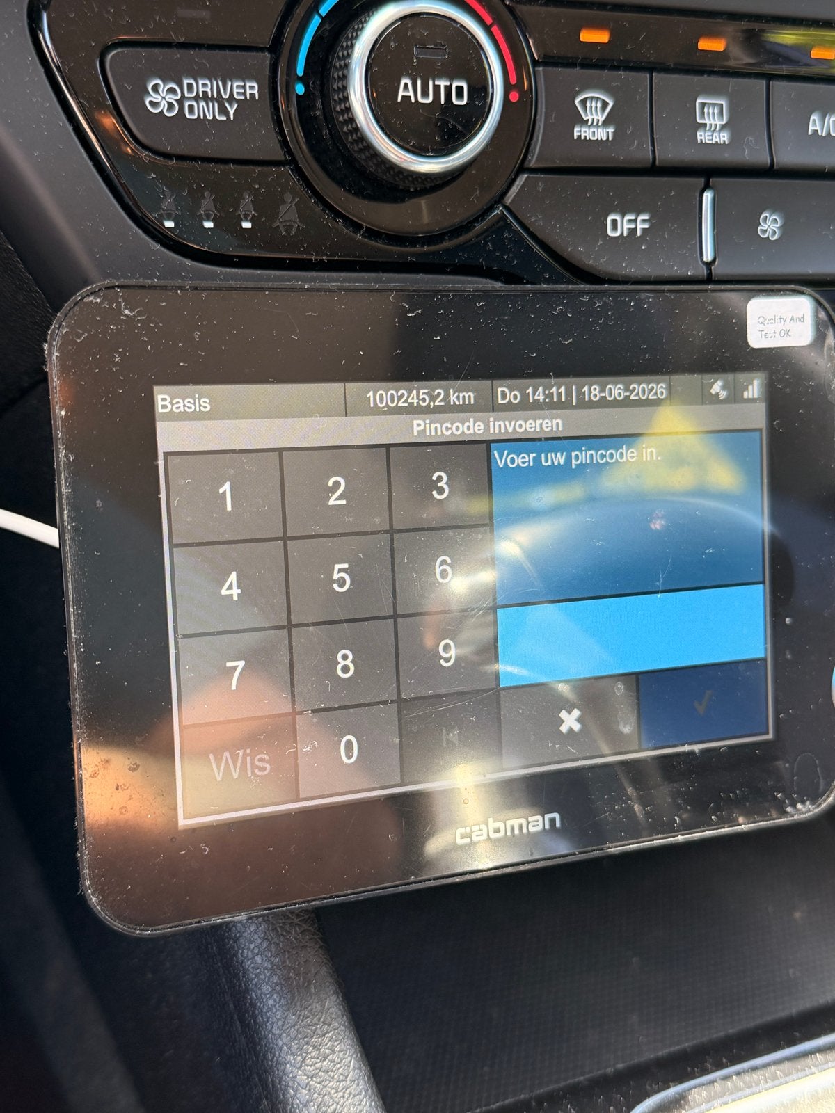 Cabman boordcomputer en printer voor taxi, Ophalen of Verzenden, Zo goed als nieuw