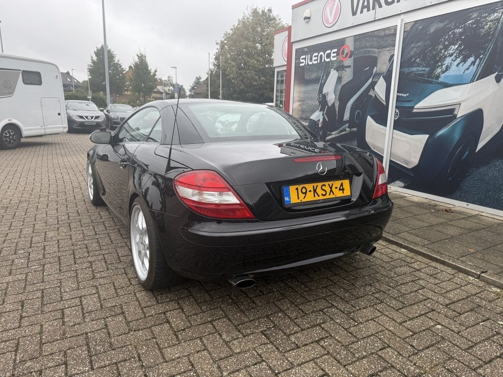 Mercedes-Benz SLK 200 K. (bj 2005, automaat), Auto's, Automaat, Gebruikt, Zwart, 4 cilinders