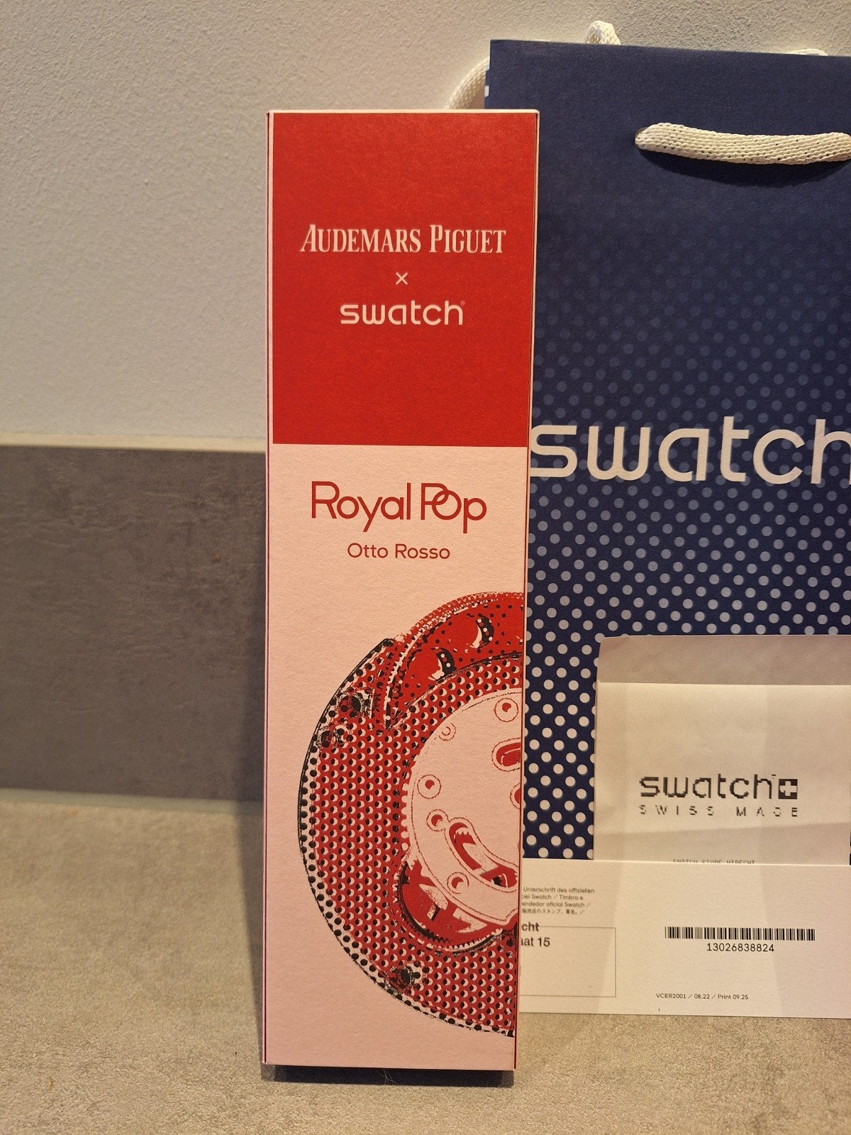Audemars Piguet x Swatch Royal Pop Otto Rosso Horloge, Sieraden, Tassen en Uiterlijk, Kunststof, Polshorloge, Swatch, Nieuw