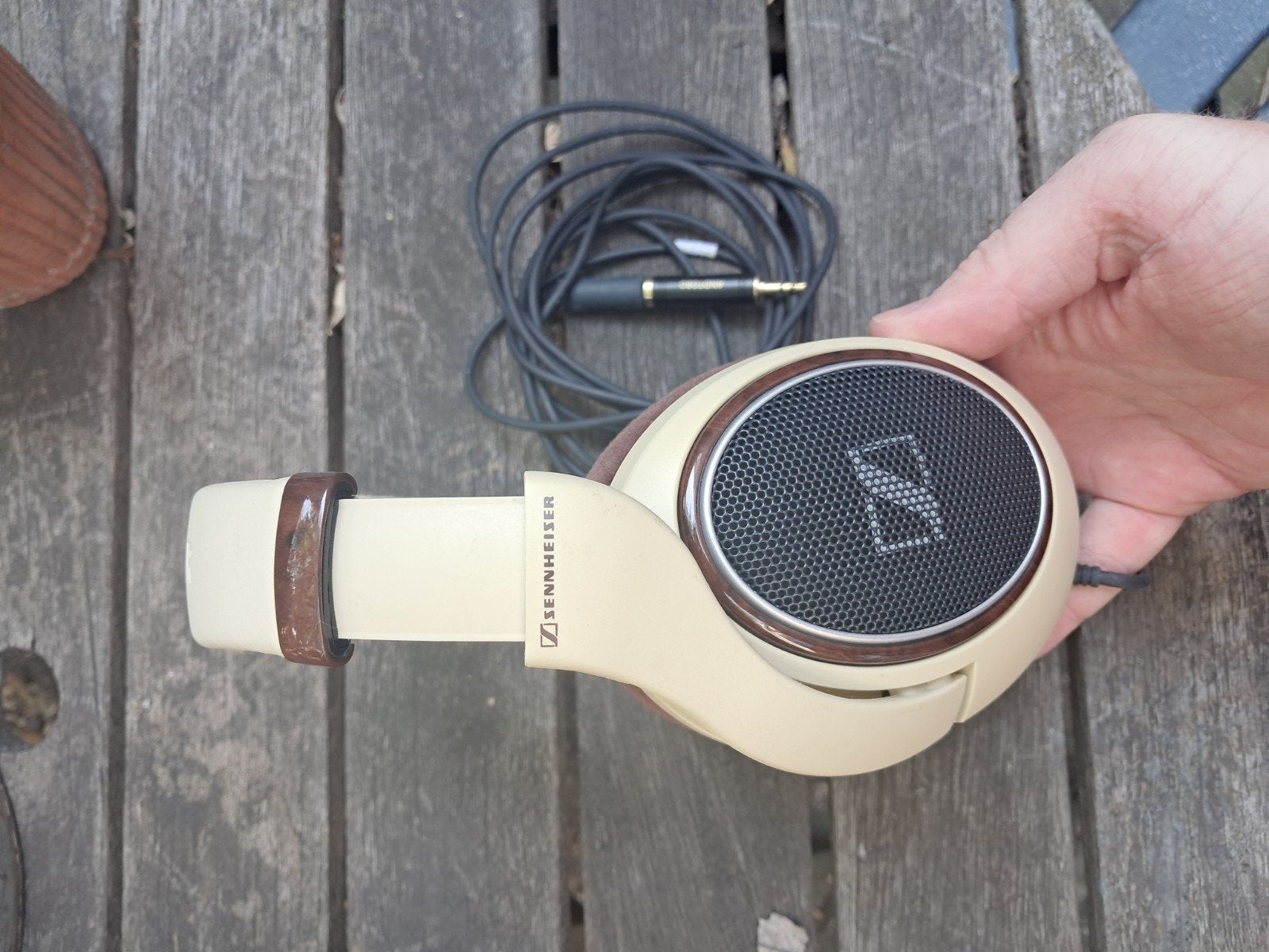 Sennheiser HD 598 Over-ear Hoofdtelefoon, Beige, Gebruikt, Sennheiser, Ophalen of Verzenden