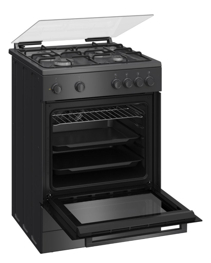 Gasfornuis / oven (Beko FBM6202ANL AeroPerfect 1), Ophalen, Gebruikt, 4 kookzones, Gas