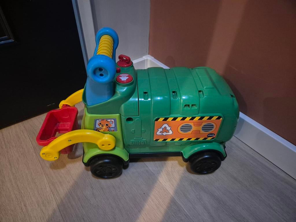 VTech Vuilniswagen met Vormen en Geluiden, Kinderen en Baby's, Ophalen of Verzenden, Gebruikt, Jongen of Meisje