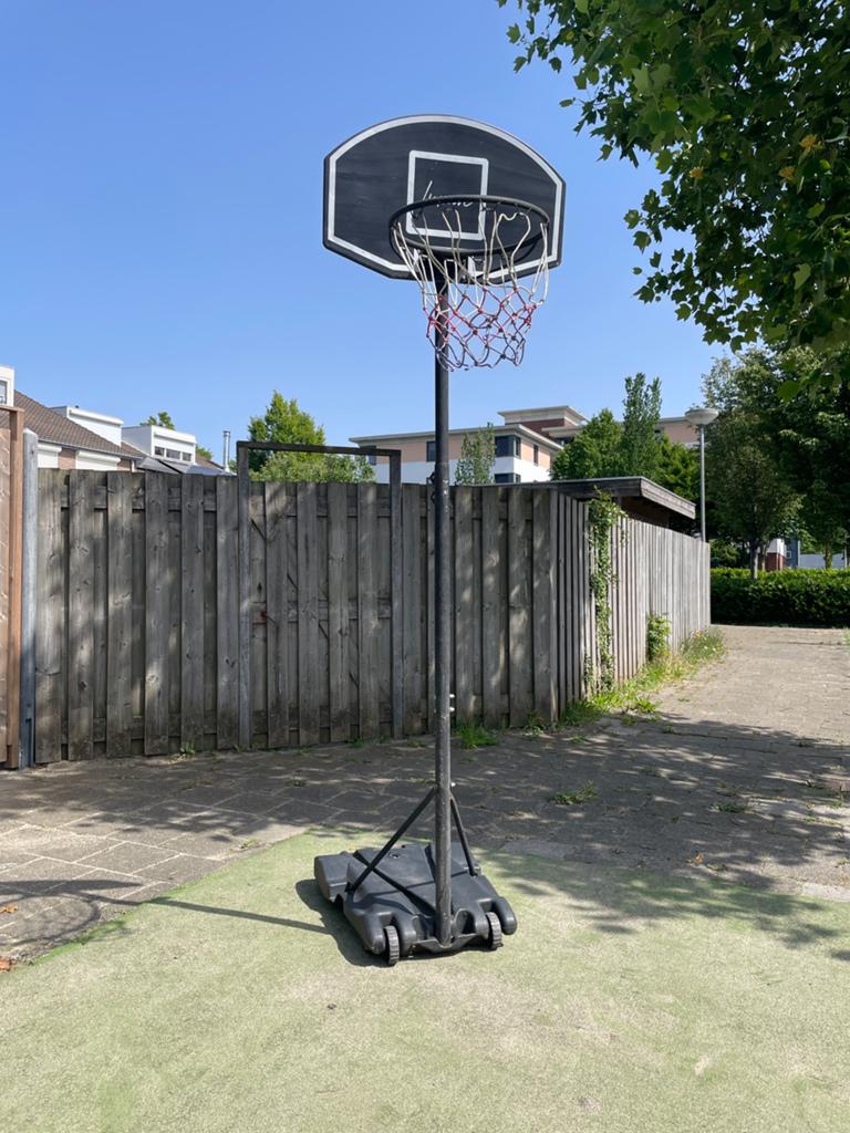 Basketbalpaal Luxari, Ophalen, Gebruikt, Ring, Bord of Paal