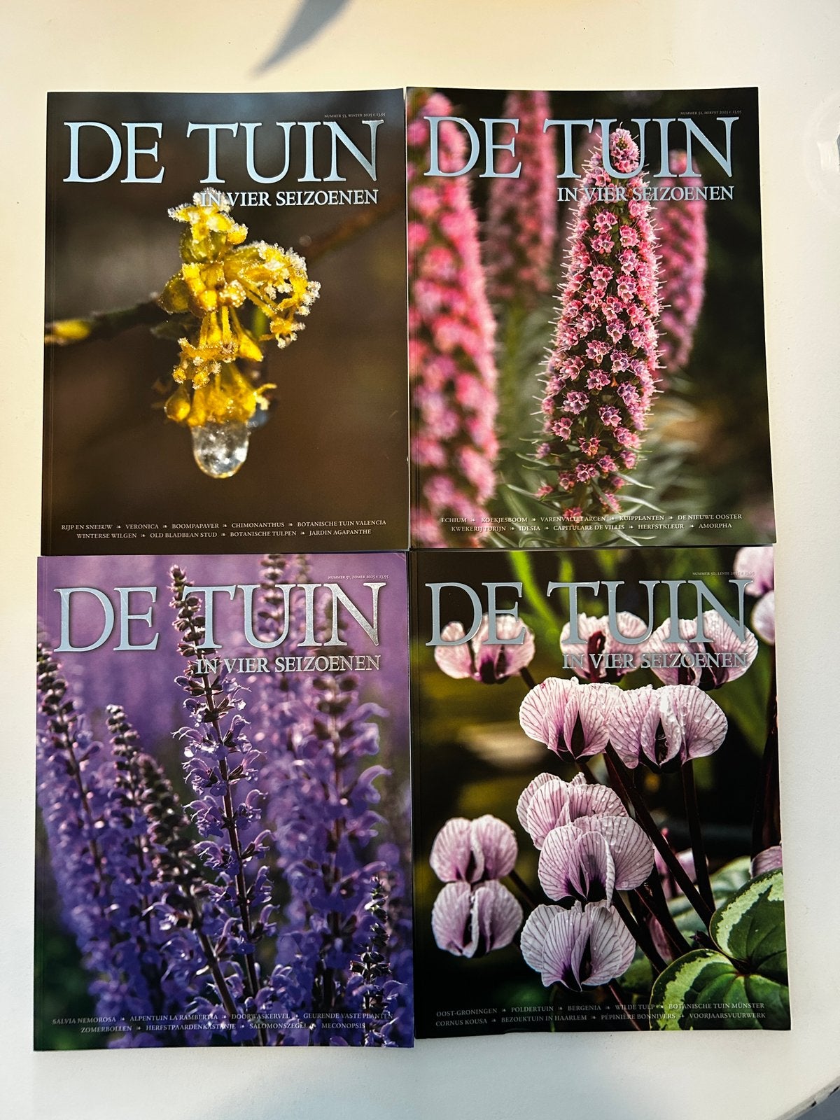 17 stuks De Tuin in Vier Seizoenen - 2018/2025, Ophalen of Verzenden, Zo goed als nieuw, Overige typen