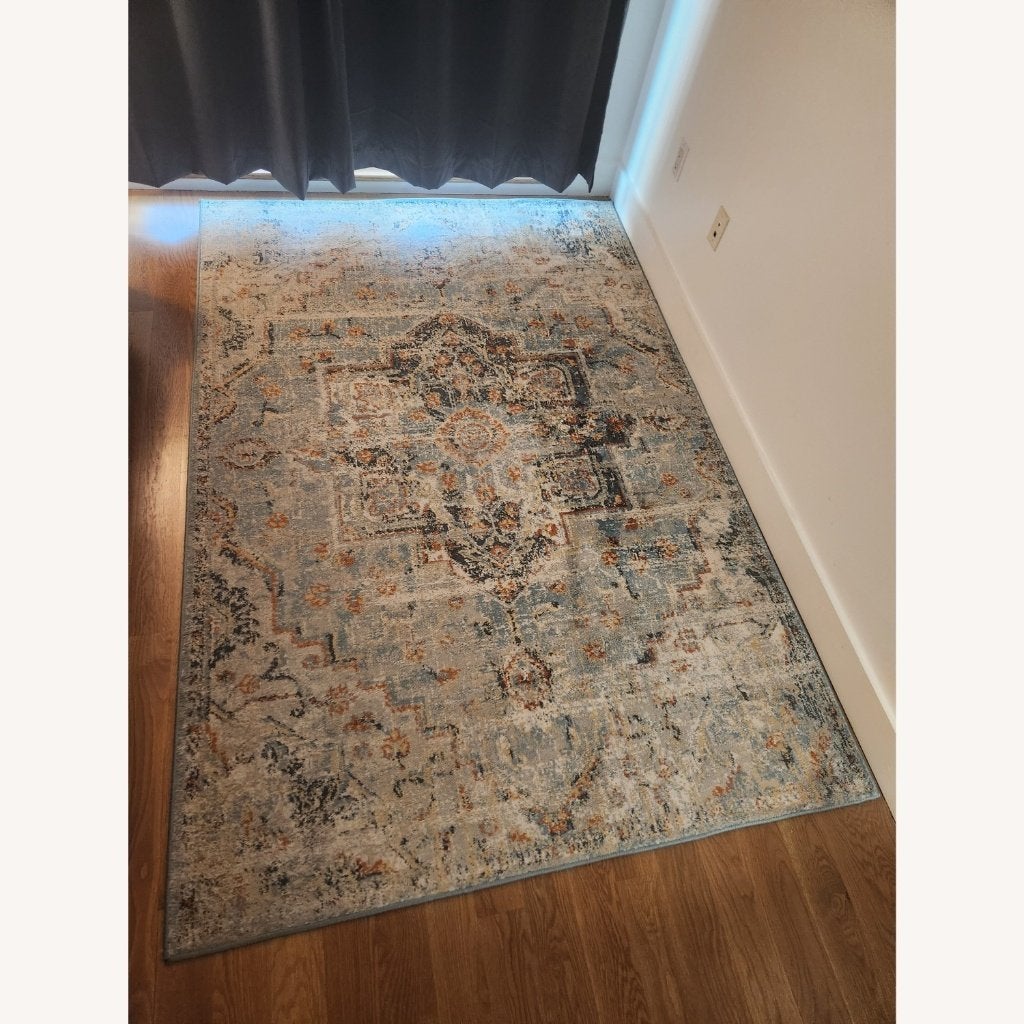 IKEA ÖVERLUND vloerkleed – 160  235 cm, Huis en Inrichting, Ophalen, Blauw, 150 tot 200 cm, 200 cm of meer