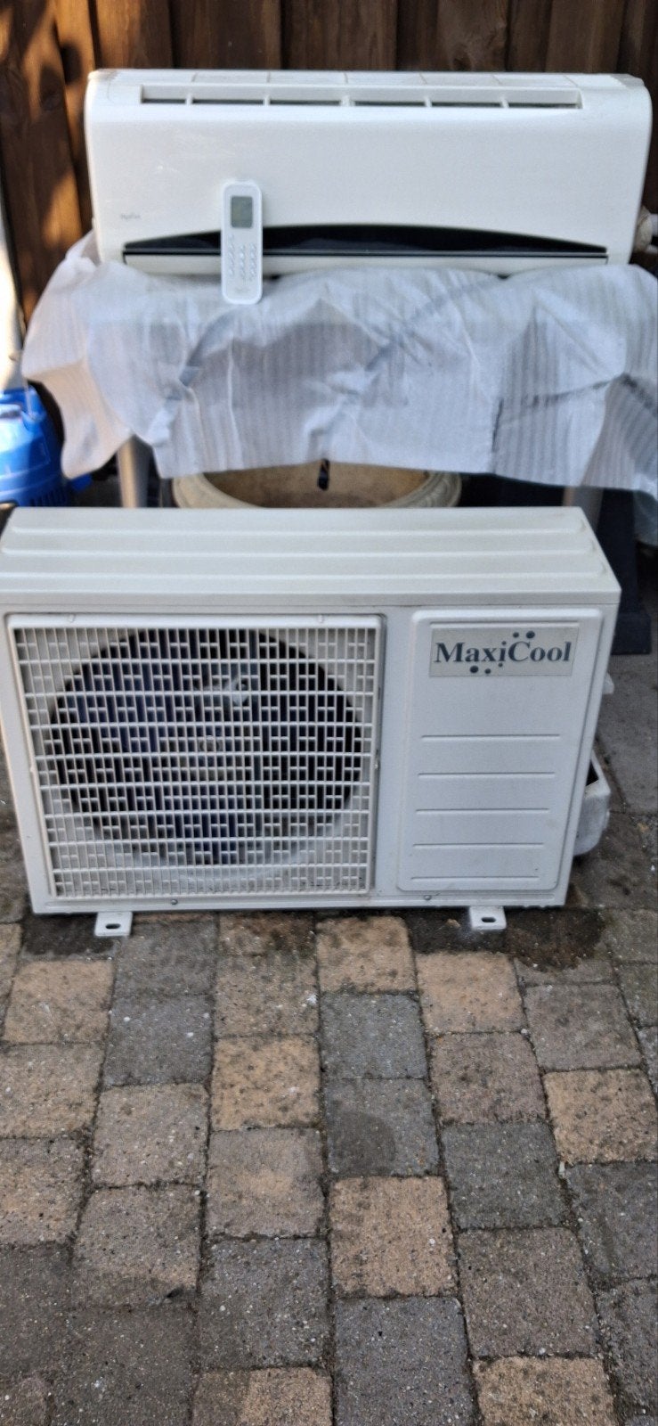 MaxiCool Wandairco met Afstandsbediening, Ophalen, Gebruikt, Minder dan 60 m³, Energieklasse A of zuiniger