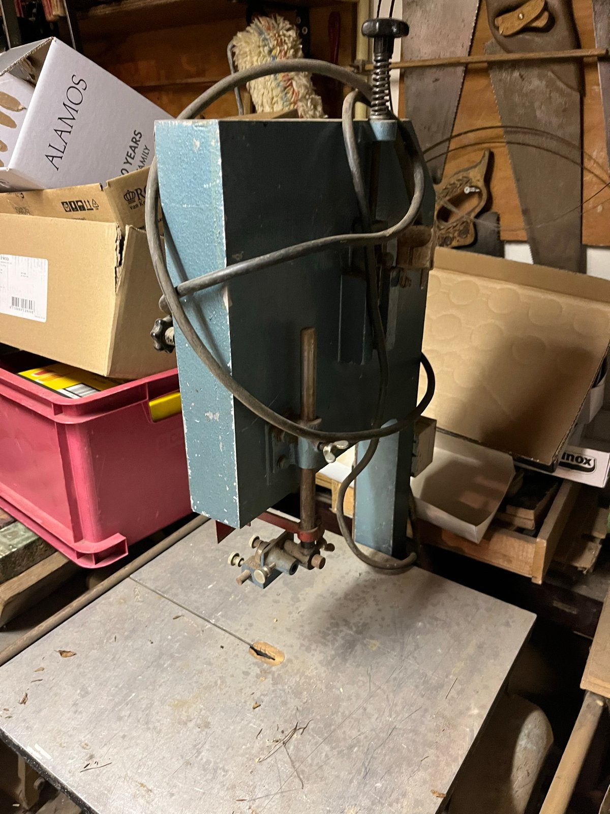 Robuuste Lintzaag Machine - Perfect voor Houtbewerking, Gebruikt, 70 mm of meer, 600 tot 1200 watt, Ophalen of Verzenden