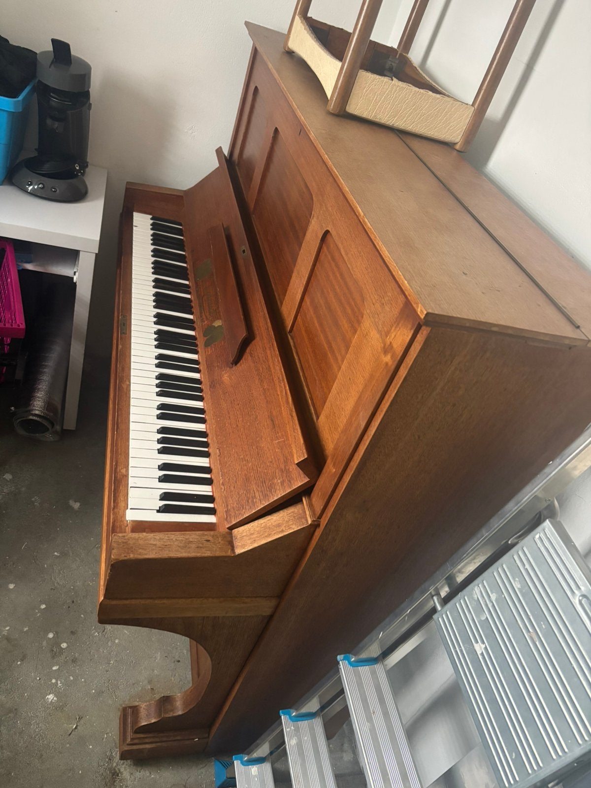 L. Schmidt piano, Ophalen, Gebruikt, Bruin, Piano
