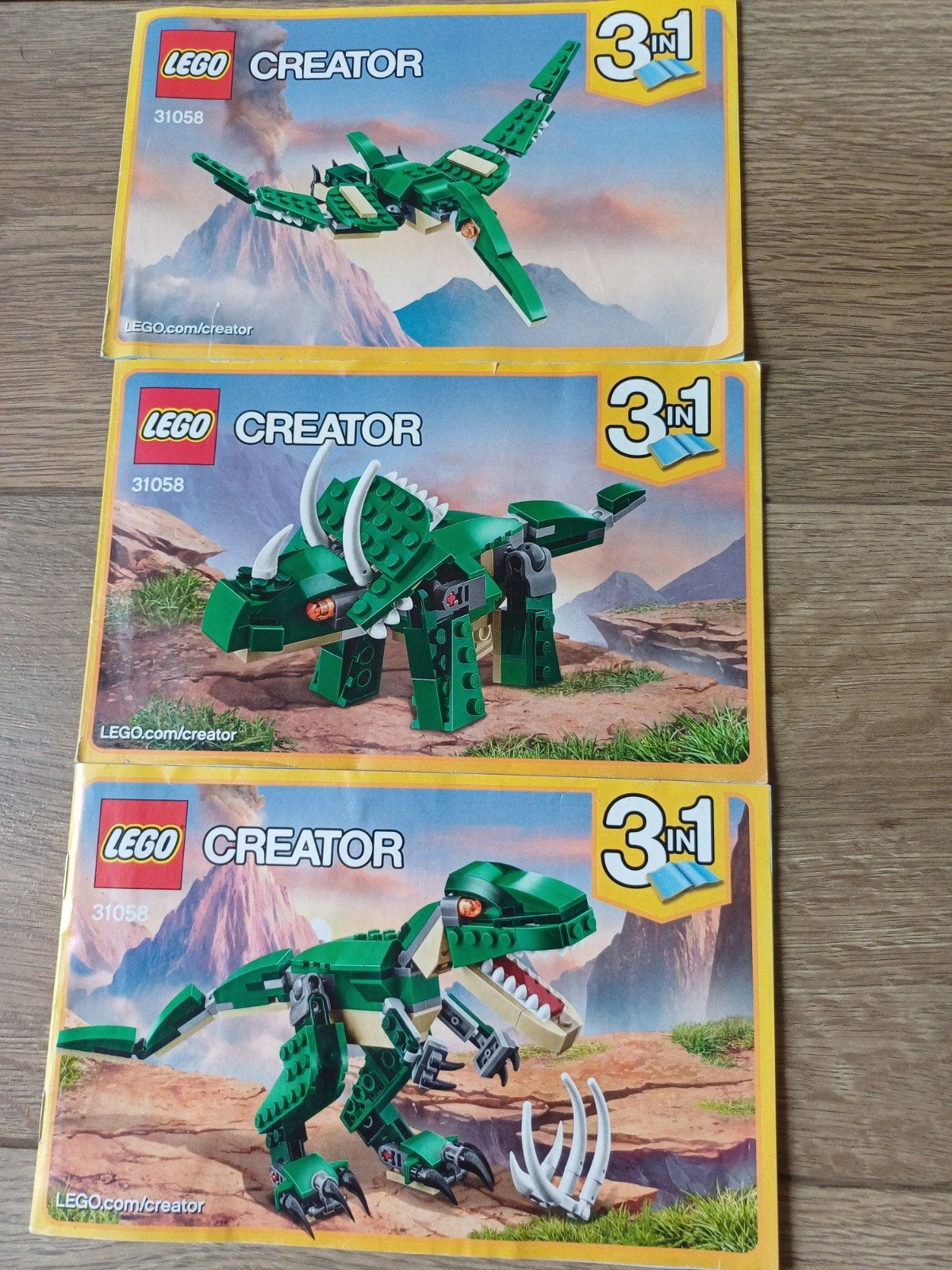 LEGO Creator 31058 Groene Dinosaurus 3-in-1, Ophalen of Verzenden, Zo goed als nieuw, Overige merken