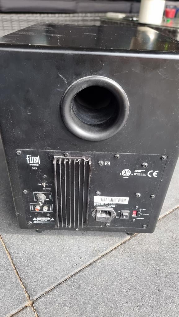 Final Sound S95 Subwoofer - Krachtige Bass, Overige merken, Gebruikt, Subwoofer, Ophalen of Verzenden