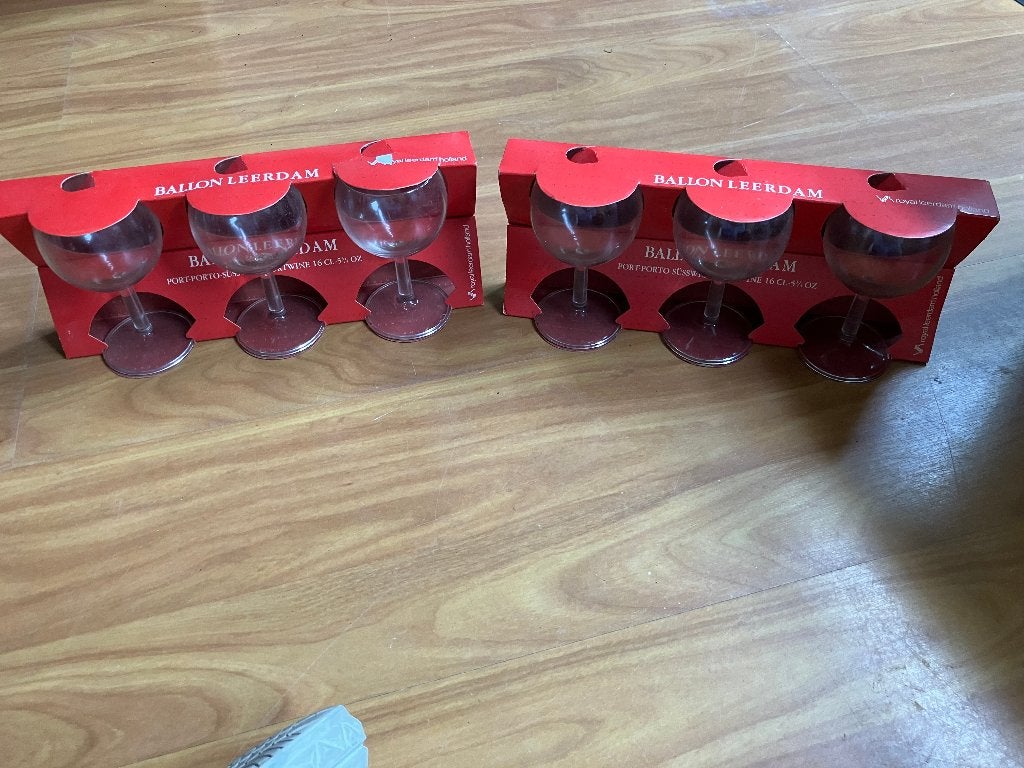 6 Portglazen (nieuw), Verzamelen, Glas en Borrelglaasjes, Ophalen of Verzenden, Nieuw, Overige typen