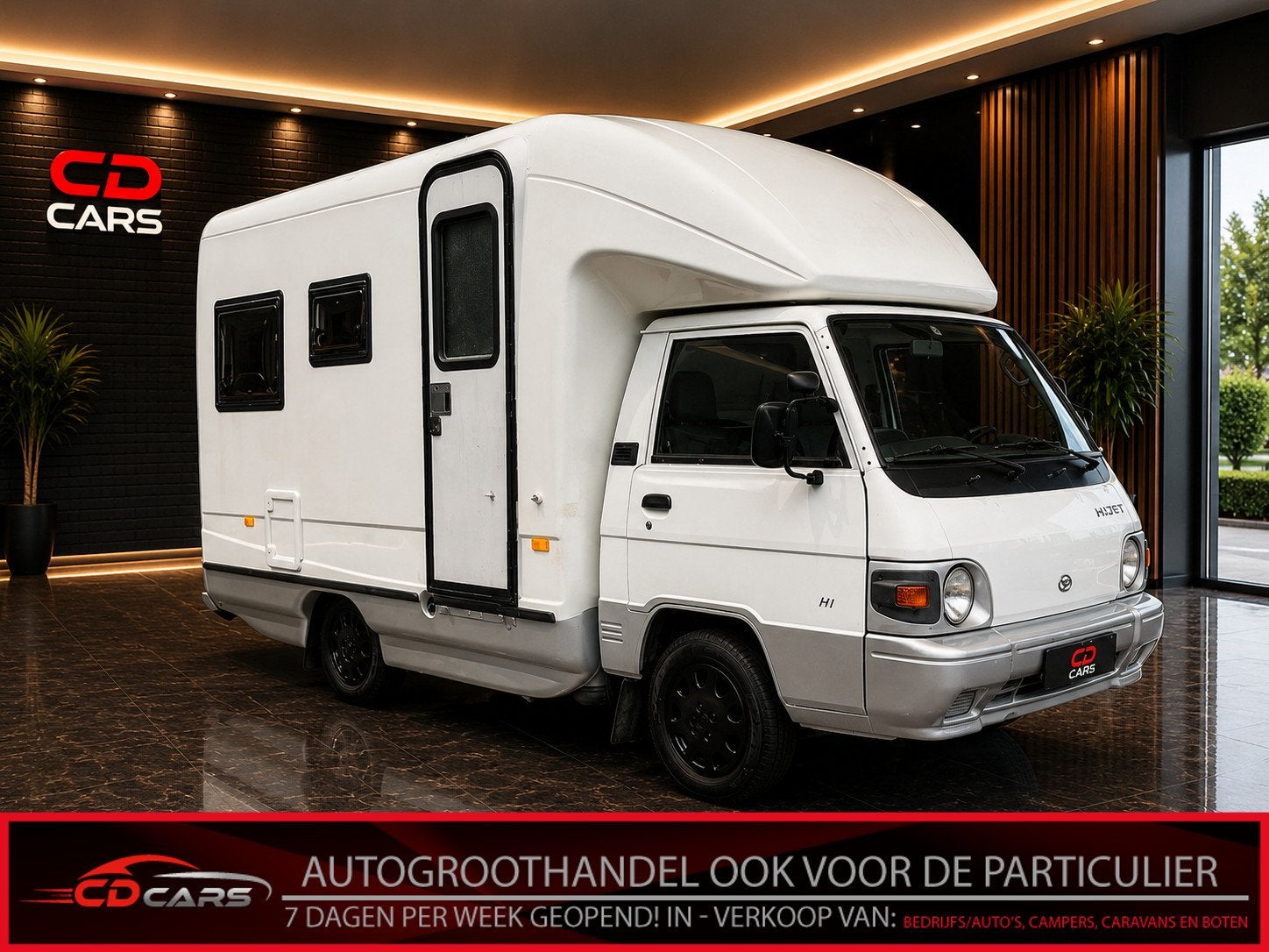 Hyundai Maxivan . Keuken Bed, Kachel, Koelkast, Radio ., Overige merken, Info@cd-cars.nl, Buscamper of Camperbus, C.D. Cars