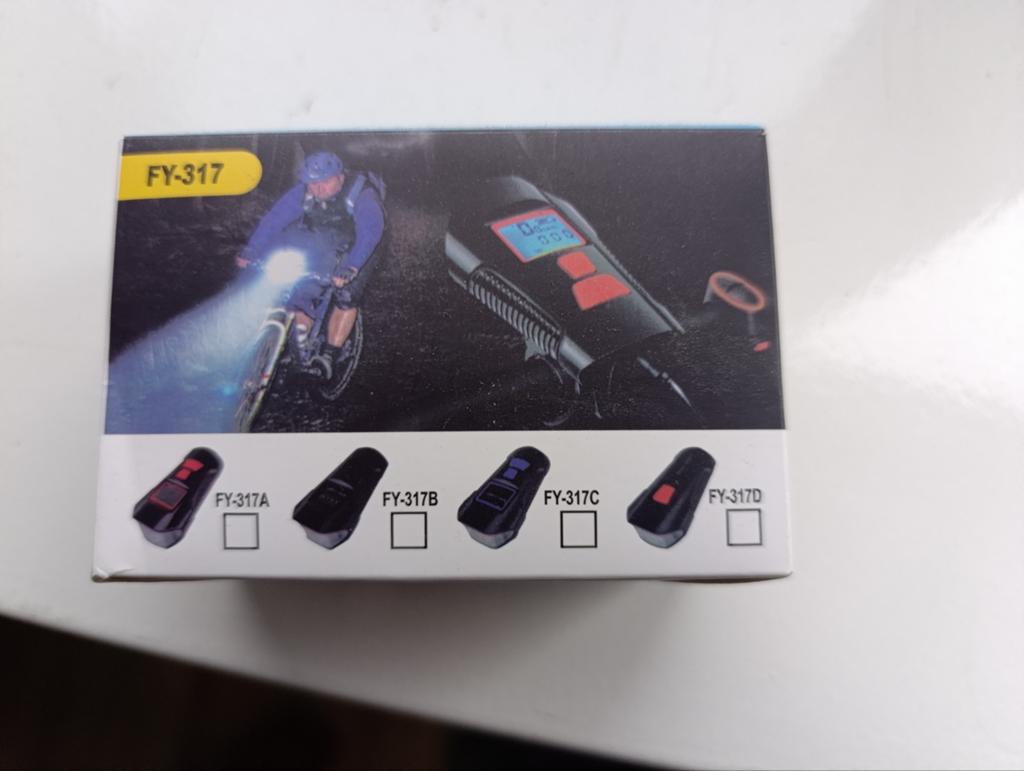 Fietsverlichting met stopwatch en claxon, Verlichtingsset, Nieuw, Ophalen of Verzenden, Oplaadbaar